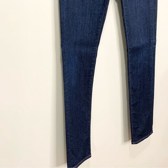 AG Adriano Goldschmied The Stevie Slim Straight Dark Wash 25R - Picture 3 of 10